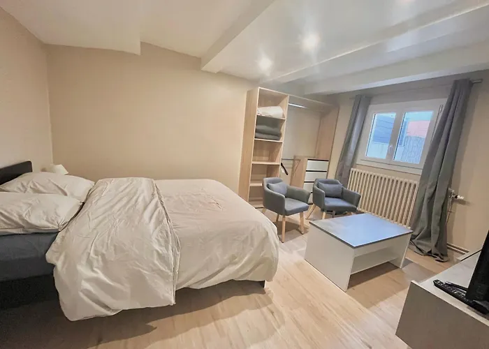 Studio Avec Cuisine, Salle De Bain Et Garage Prive Proximite 24H